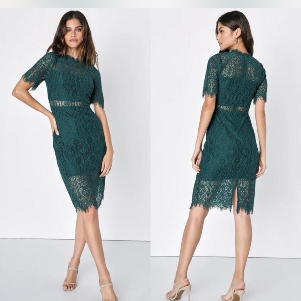 Lulus lace midi dress